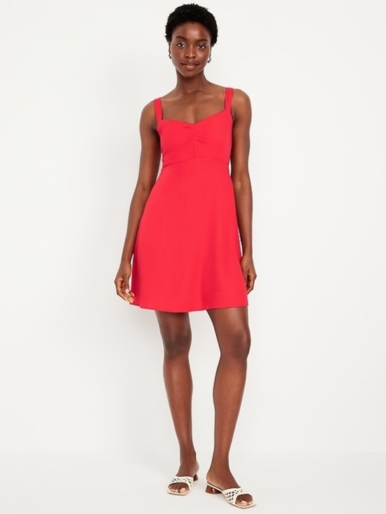 Old Navy Dresses & Skirts - Old Navy Red Sleeveless Fit-and-Flare Mini Dress